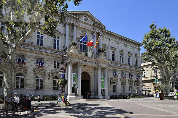 Hotel de Ville (Rathaus)  Avignon  Provence  Frankreich  Europa