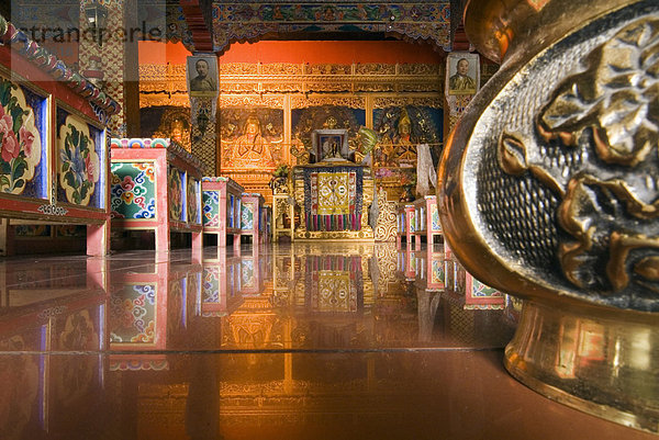 Tempel Stock  Ganzi (Garze)  Sichuan  China  Asien