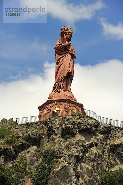 Statue von Notre-Dame-de-Frankreich  Le Puy En Velay  Haute-Loire  Zentralmassiv  Frankreich  Europa