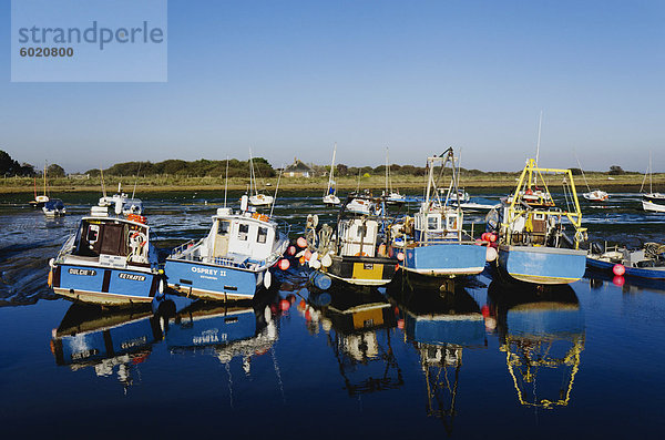 Hafen von Keyhaven  Hampshire  England  Vereinigtes Königreich  Europa