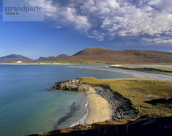 BRR Luskentyre (Luskentyre Strand) von Seilebost  South Harris  Äußere Hebriden  Schottland  Vereinigtes Königreich  Europa