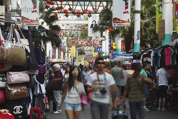 Petaling Street Market  Chinatown  Kuala Lumpur  Malaysia  Südostasien  Asien
