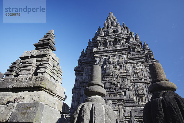Shiva-Tempel von Prambanan komplexes  UNESCO Weltkulturerbe  Java  Indonesien  Südostasien  Asien