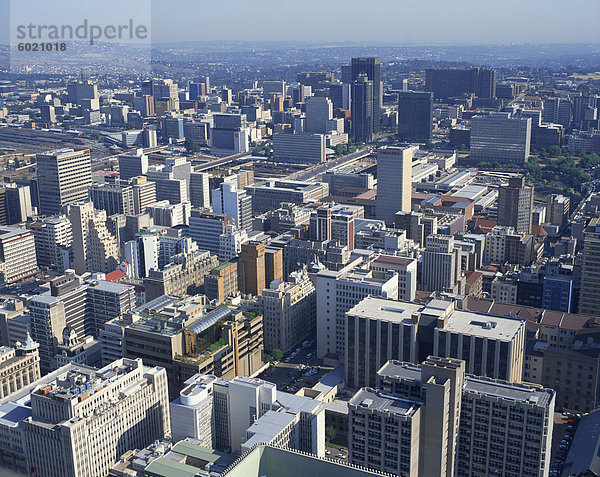 Luftbild des Financial District  Johannesburg  Transvaal  Südafrika  Afrika