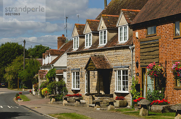 Dorf von Wil am Avon  Warwickshire  England  Vereinigtes Königreich  Europa