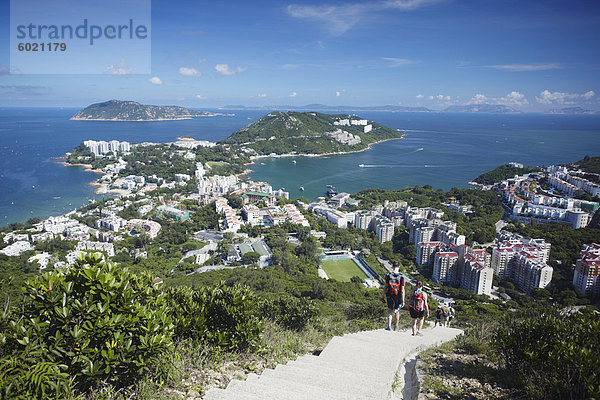 Wandern auf Spuren nach Stanley  Hong Kong Island  Hongkong  China  Asien