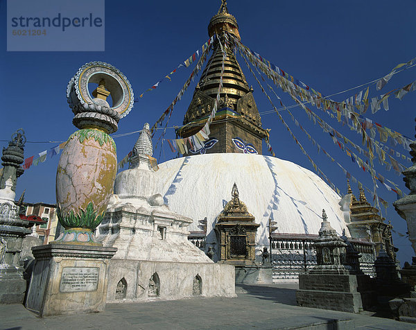 Swayambhunath Stupa  UNESCO-Weltkulturerbe  Kathmandu  Nepal  Asien