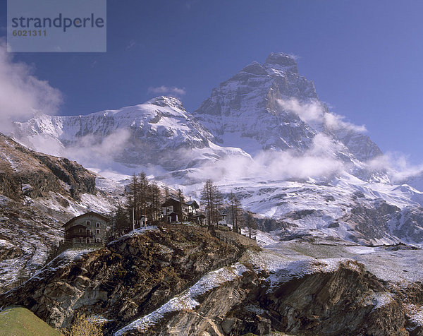 Monte Cervino (Matterhorn) (Cervin) von der italienischen Seite  Aosta  Italien  Europa