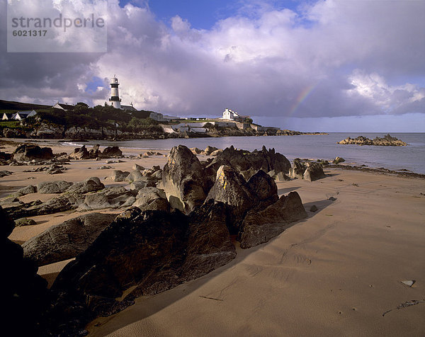 Dunagree Point Leuchtturm  Inishoven Halbinsel  County Donegal  Ulster  Republik Irland  Europa