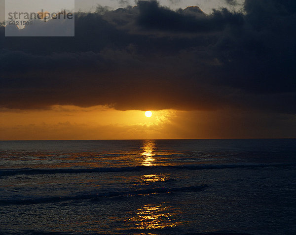 Sonnenuntergang  Barbados  Antillen  Karibik  Mittelamerika