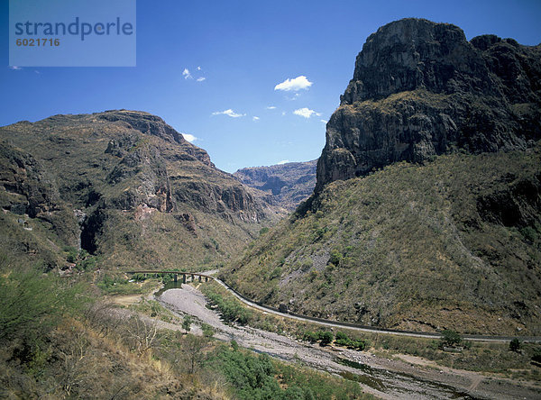 Blick von der Kupfer-Canyon Zug  Mexiko  Nordamerika