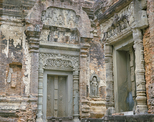 Preah Ko  aus 880 AD  Roluos  Angkor  Kambodscha  Indochina  Südostasien  Asien
