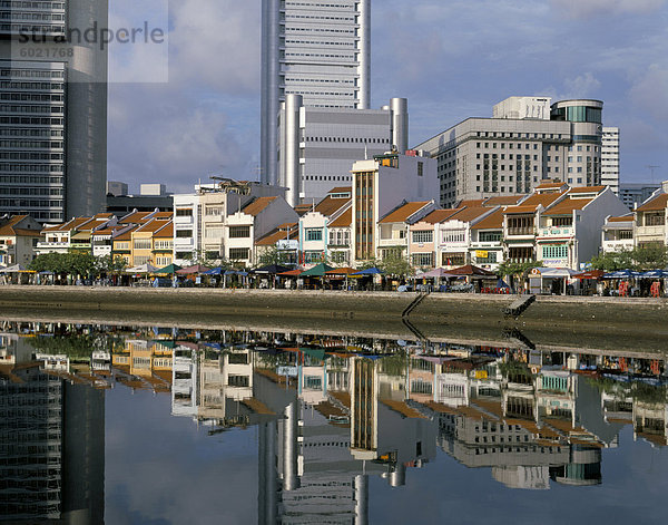 Blick über die Stadt  Singapur  Südostasien  Asien