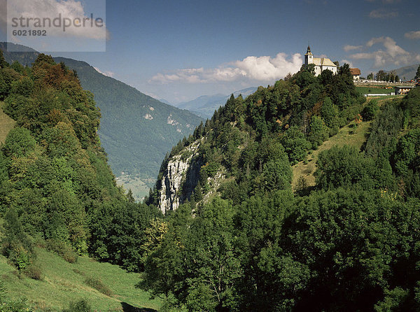 Mont Saxonnex  in der Nähe von Bonneville  Haute Savoie Rhone Alpes  Frankreich  Europa