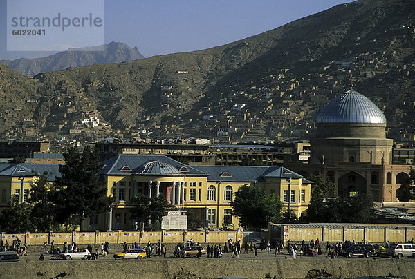 Gebäude am Ufer des Kabul Flusses  zentralen Kabul  Kabul  Afghanistan  Asien