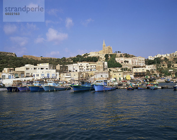 Hafen Sie in Mgarr  Insel Gozo  Malta  Mittelmeer  Europa