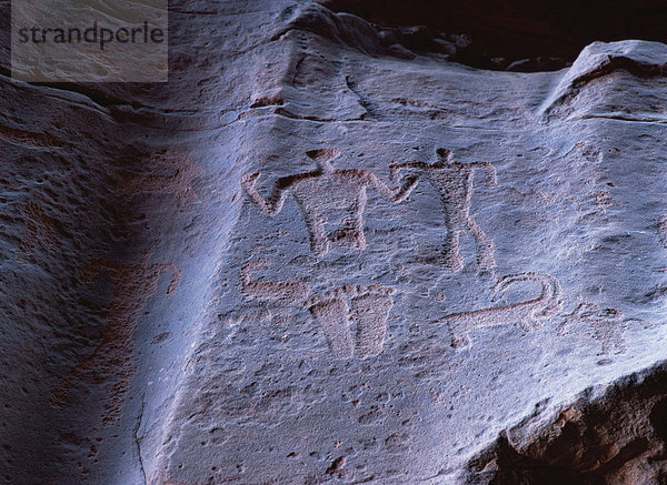 Schlucht des Jebel Khazali  südlich Rum  Wadi Rum  Jordanien  Naher Osten in