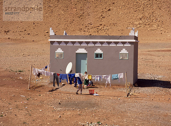 Nordafrika Außenaufnahme Essgeschirr Tradition Wohnhaus Afrika Marokko