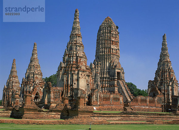 Wat Chai Watthanaram  Ayutthaya  UNESCO World Heritage Site  Thailand  Südostasien  Asien