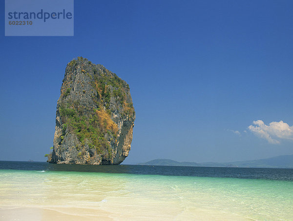 Groß Rock Island  Ko Poda  bei Krabi an der Andaman Küste von Thailand  Südostasien  Asien