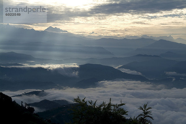 Himalaya Ansicht  Nagarkot  Nepal  Asien