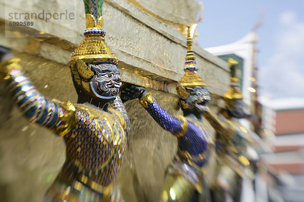 Tempel Wat Phra Kaeo  Bangkok  Thailand  Südostasien  Asien