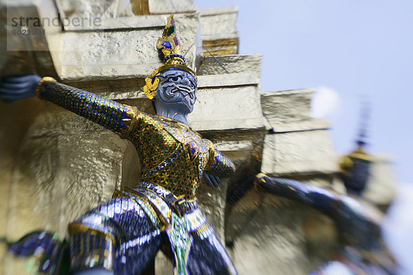 Tempel Wat Phra Kaeo  Bangkok  Thailand  Südostasien  Asien