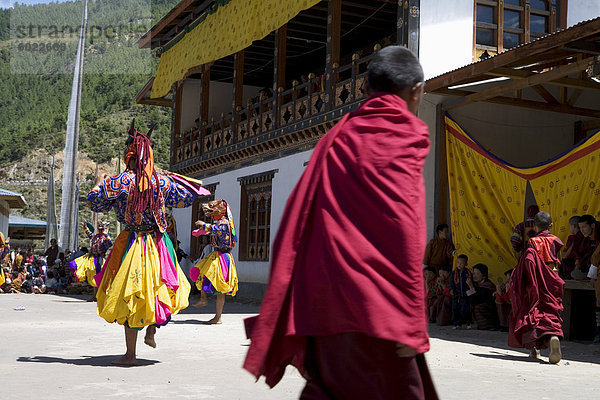 Buddhistische Festival (Tsechus)  Haa-Tal  Bhutan  Asien
