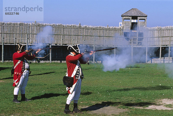 Koloniale Michilimackinac  Mackinaw City  Michigan  Vereinigte Staaten von Amerika  Nordamerika