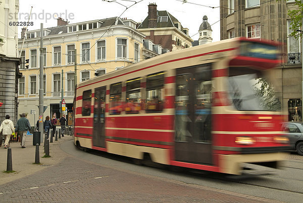 Straßenbahn  Scheveningen (den Haag)  Holland (Niederlande)  Europa