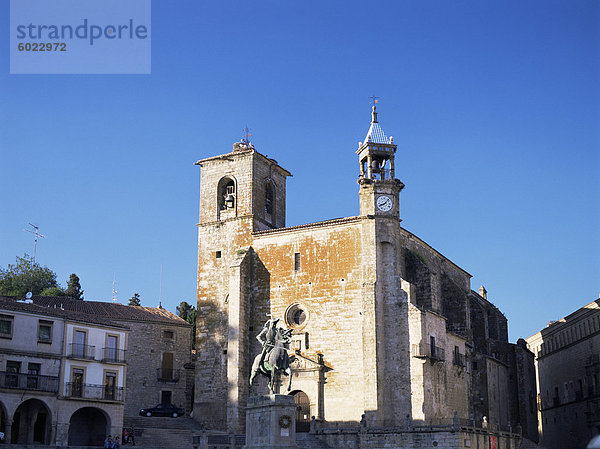 Kirche San Martin  Trujillo  in der Nähe von Cáceres  Extremadura  Spanien  Europa