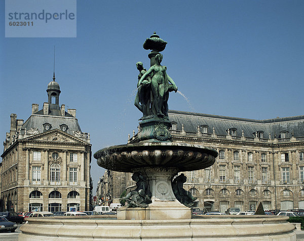 Monument aux Girondins  Bordeaux  Aquitaine  Frankreich  Europa