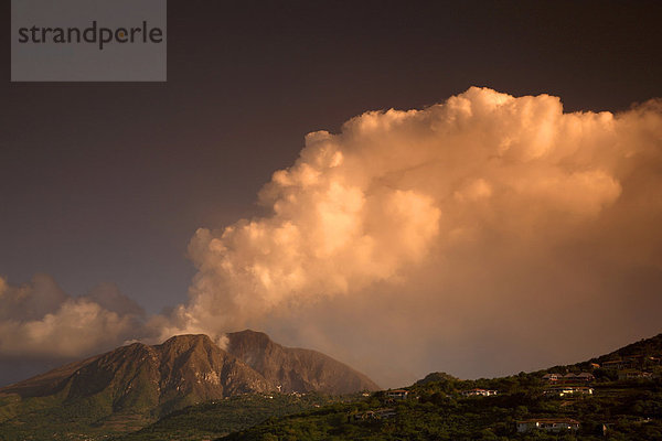 Soufriere Hügel  Vulkan  Montserrat  Leeward-Inseln  West Indies  Caribbean  Mittelamerika