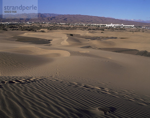 Dünen von Maspalomas auf der Insel Gran Canaria in Spanien  Europa