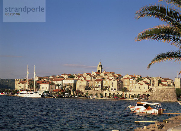 Korcula Altstadt auf der Insel Korcula  Dalmatien  Kroatien  Europa