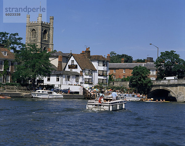 Themse  Henley-on-Thames  Oxfordshire  England  Vereinigtes Königreich  Europa