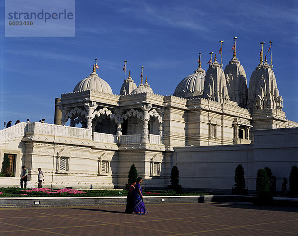 Die Shree Tempel Mandir-Tempel  Neasden  London  England  Vereinigtes Königreich  Europa
