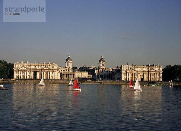 Königliche Marine College in Greenwich  UNESCO Weltkulturerbe  London  England  Vereinigtes Königreich  Europa