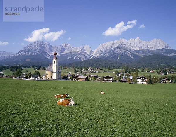 Gehen und Kaisergebirge  Tirol (Tirol)  Österreich  Europa