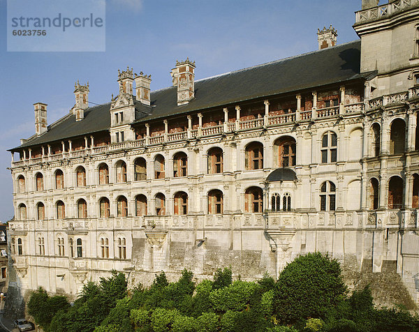 Äußere des Chateau  Blois  Centre  Frankreich  Europa