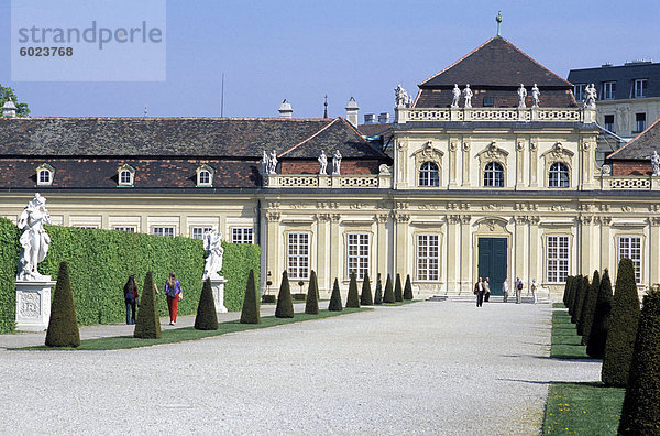 Wien Hauptstadt Europa Außenaufnahme Palast Schloß Schlösser Schloss Belvedere Österreich