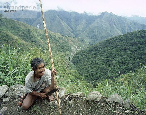 Ifagao Indian rice Reisfeld Arbeiter  Banaue  Philippinen  Südostasien  Asien