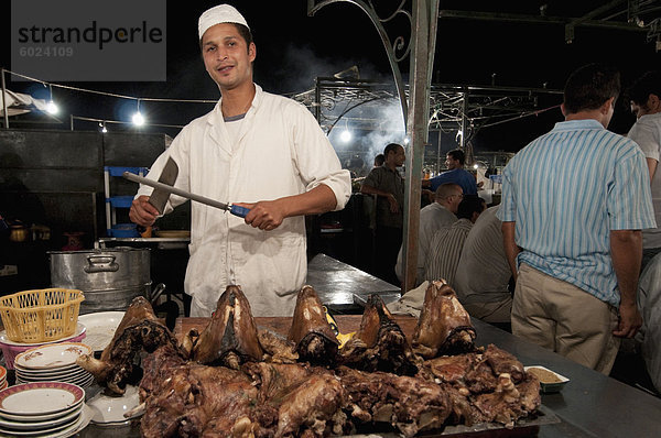 Djemaa el Fna Platz  Marrakesch  Marokko  Nordafrika  Afrika