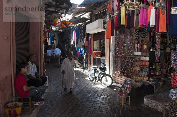 Medina Souk  Marrakesch  Marokko  Nordafrika  Afrika