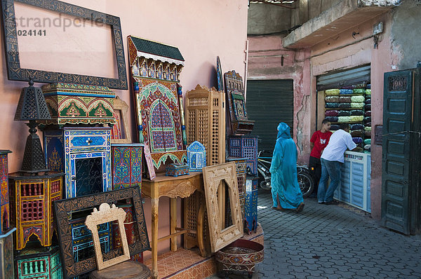 Souk Medina  Marrakesch  Marokko  Nordafrika  Afrika