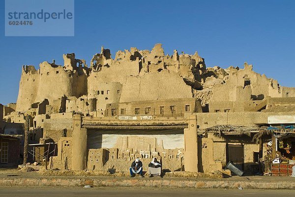 Die alte Stadt Schali  ruiniert eine verlassene Stadt  Siwa  Ägypten  Nordafrika  Afrika