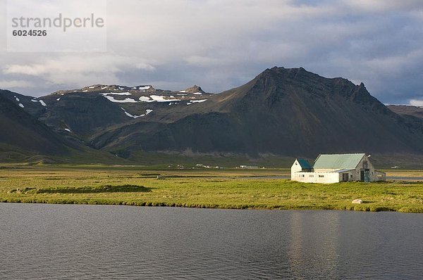 Einsamen Farm im westlichen Iceland  Island  Polarregionen