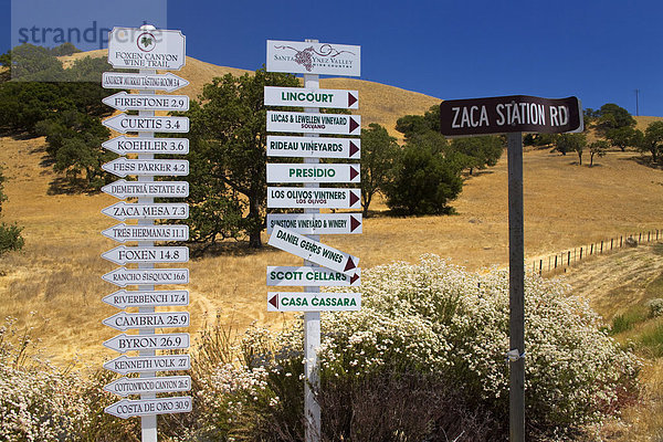 Weingut Schilder  Santa Ynez Valley  Santa Barbara County  Kalifornien  Vereinigte Staaten von Amerika  Nordamerika