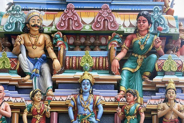 Sri Maha Mariamman Tempel  Kuala Lumpur  Malaysia  Südostasien  Asien