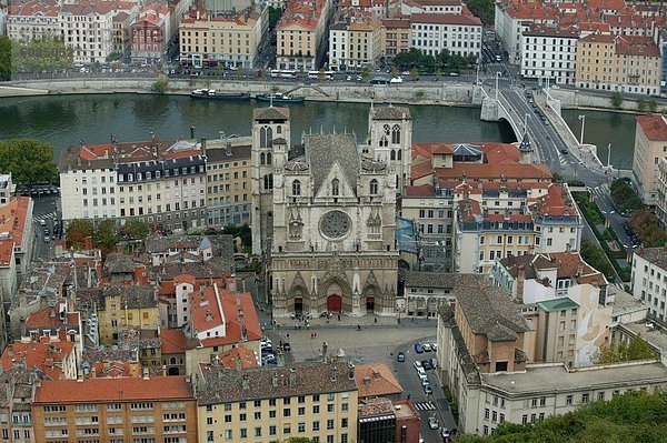 St. John's Cathedral  Lyon  Rhone  Frankreich  Europa